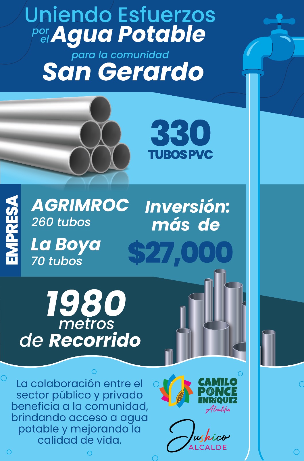 Entrega de tubería.